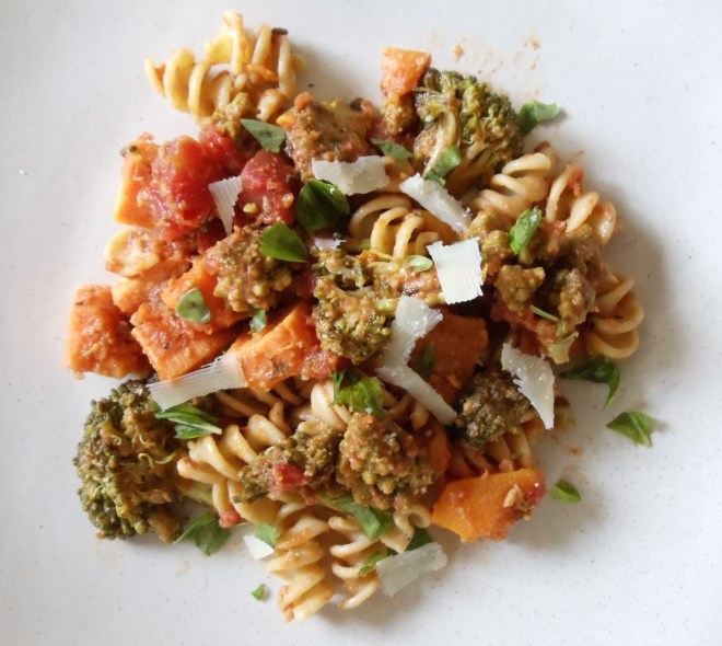 Roasted Broccoli, Romesco Cauliflower